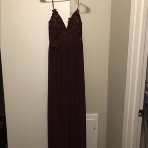Burgundy dress
